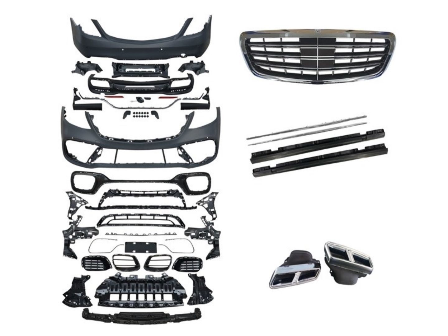 Mercedes w222 s63 body kit tampon seti 2014 / 2020 s serisi