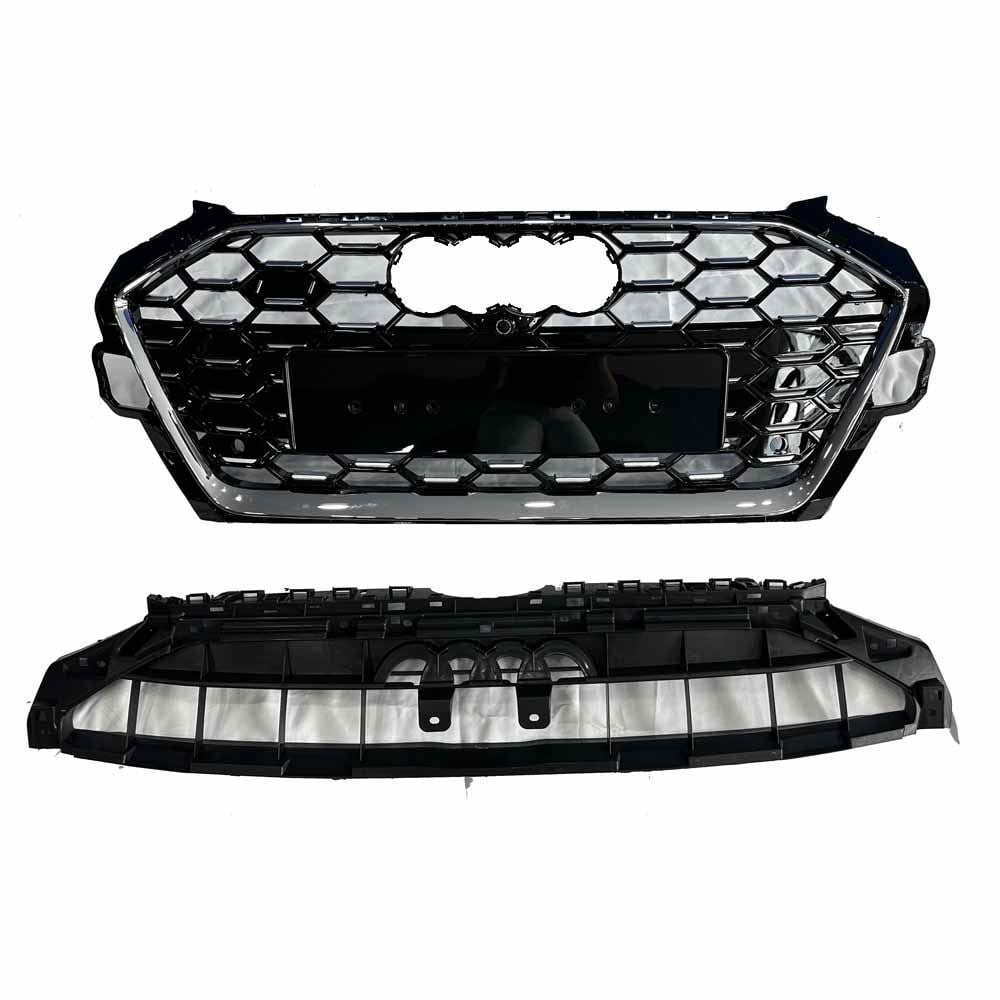 Audi a4 s4 ön panjur ızgara krom siyah 2019 / 2023