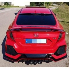 Honda civic fc5 si bagaj üstü spoiler yüksek pianoblack 2016+