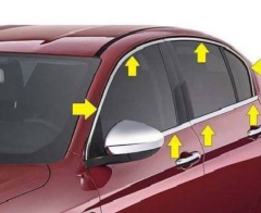 Fiat egea sedan cam çerçevesi kenar çıtası krom tamtur 8 parça