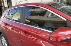 Hyundai kona cam çerçevesi kenar çıtası krom tamtur 2020+