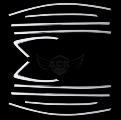 Hyundai kona cam çerçevesi kenar çıtası krom tamtur 2020+