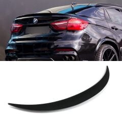 Bmw x6 f16 bagaj üstü spoiler pianoblack boyalı 2015+