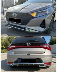 Hyundai i20 ön ve arka tampon koruması plastik 2020 / 2024