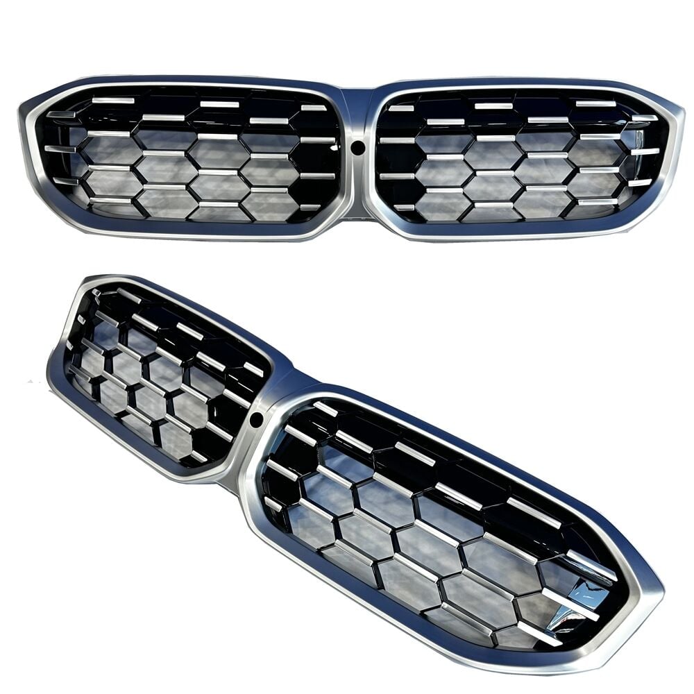 Bmw g20 lci diamond ön panjur ızgara gri 2023+