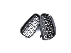 Bmw e60 diamond böbrek ön panjur ızgara 2005+ siyah