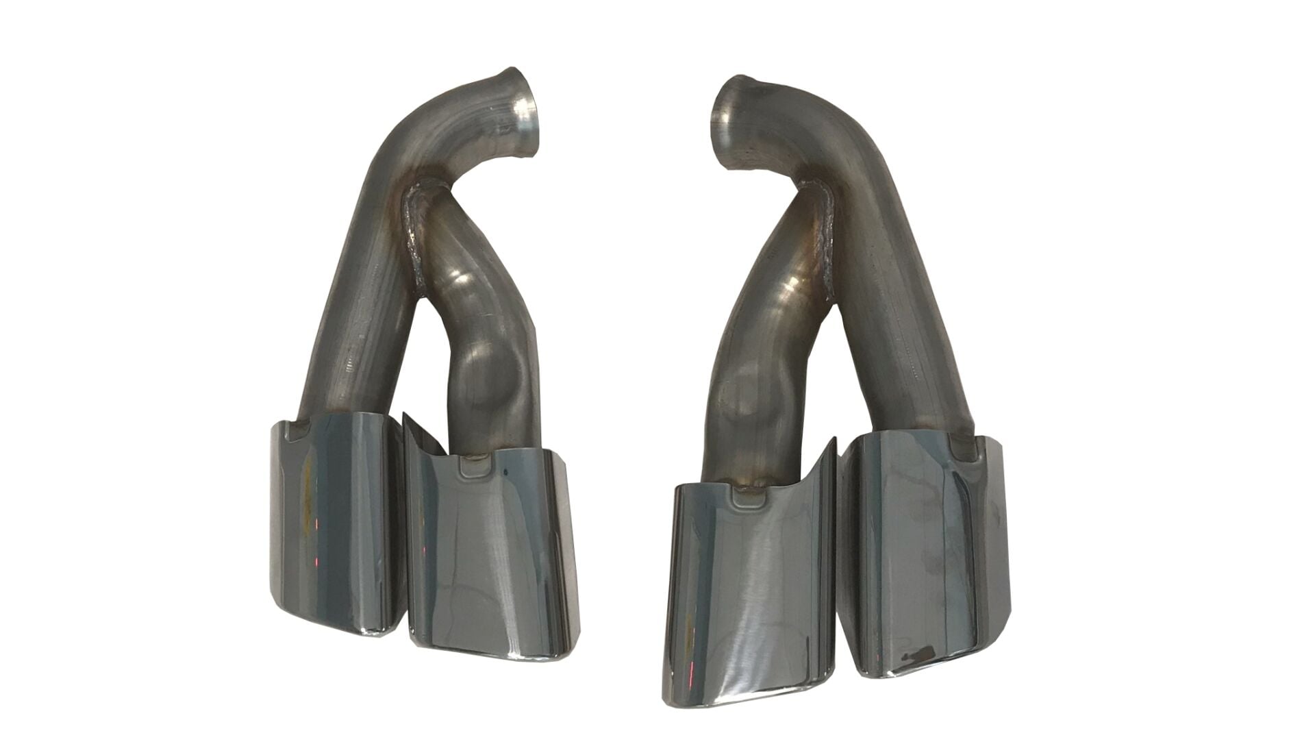 Porsche cayenne turbo egzoz ucu kare krom 2014 / 2017