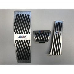 Bmw e87 pedal seti takımı geçmeli otomotik gri M LOGOLU