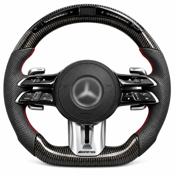 Mercedes amg 2021 direksiyon simidi ledli carbon f1 vites+cruze control+airbag