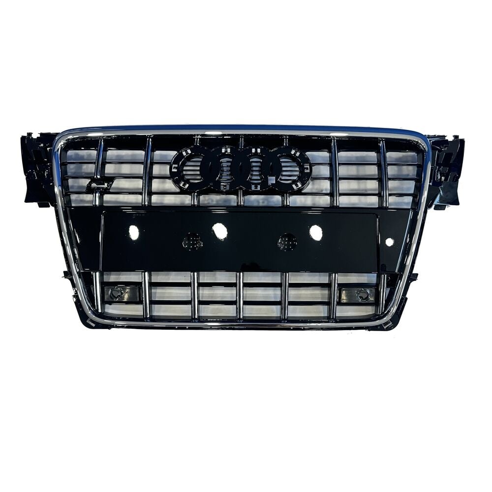 Audi a4 s4 ön panjur ızgara krom siyah 2008 / 2011