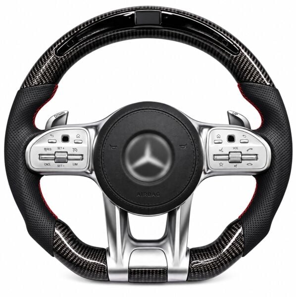 Mercedes amg 2018 direksiyon simidi ledli karbon f1 vites+cruze control+airbag