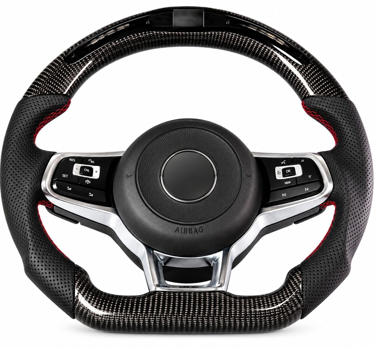 Volkswagen rline direksiyon simidi ledli carbon f1 vites+airbag