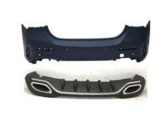 Mercedes w177 sedan amg arka tampon ve egzoz seti 2019+